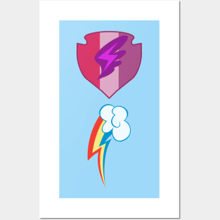 My little Pony - Scootaloo + Rainbow Dash Cutie Mark V2 Posters and Art